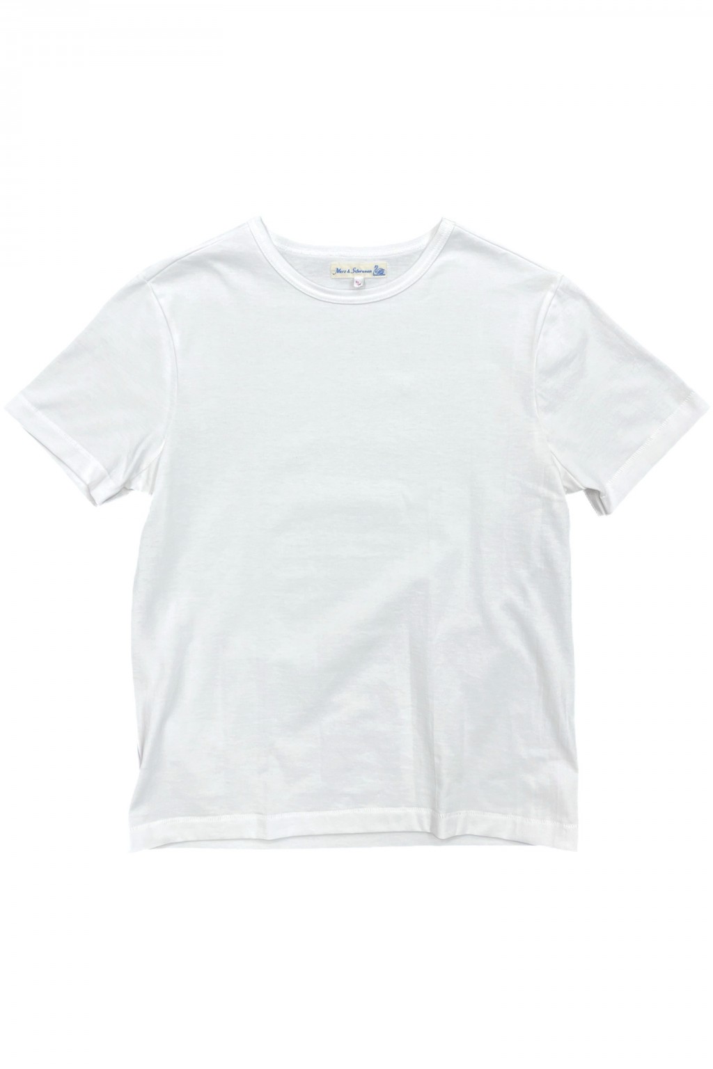 Merz B. Schwanen 215 Loopwheeled T-Shirt 01 White - Made in