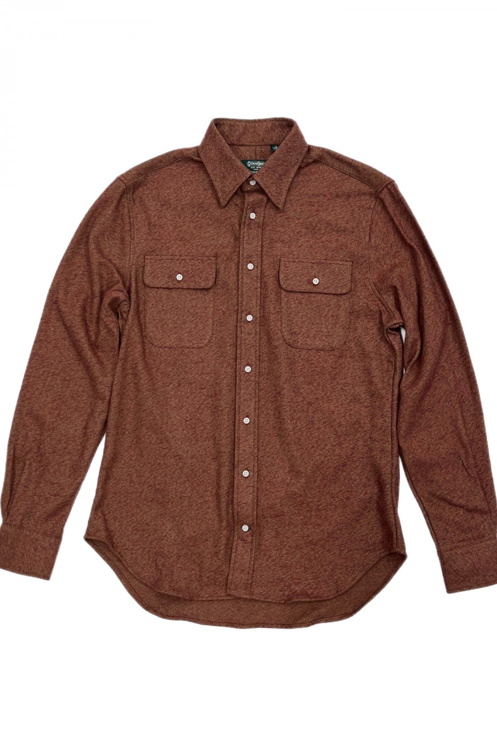 Gitman Bros. Vintage Independence Work Shirt Brown Cotton Tweed - Made in  USA | Shirts | Independence
