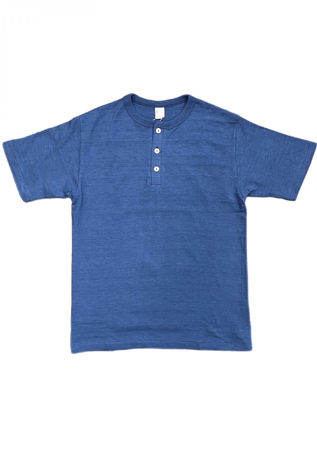 Warehouse & Co. Lot 4601 Henley Neck T-Shirt Faded Blue