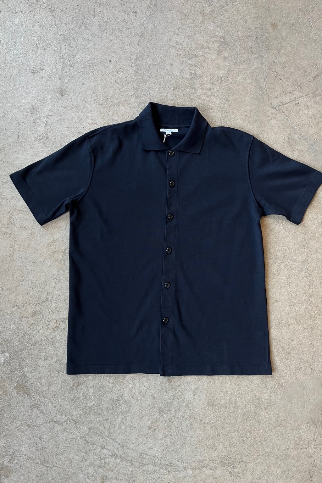 Lady White Co. S/S Placket Polo Deep Navy - Made in USA | Shirts