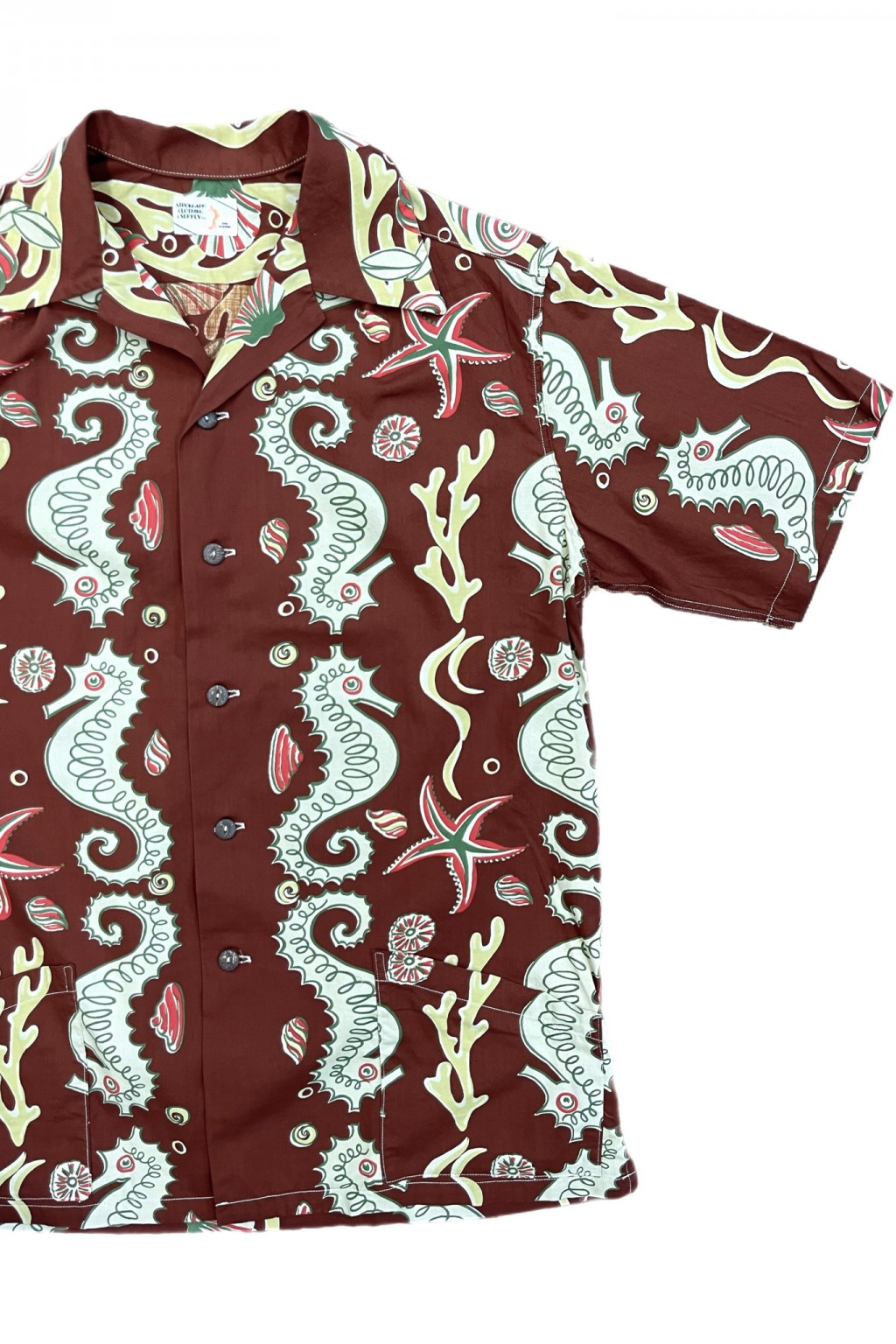 John Gluckow Seahorse Vs. Starfish Shirt Brown