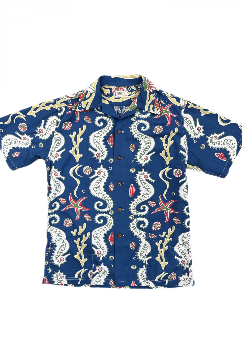John Gluckow Seahorse Vs. Starfish Shirt Blue