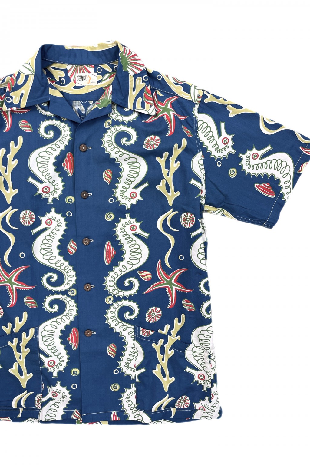 John Gluckow Seahorse Vs. Starfish Shirt Blue