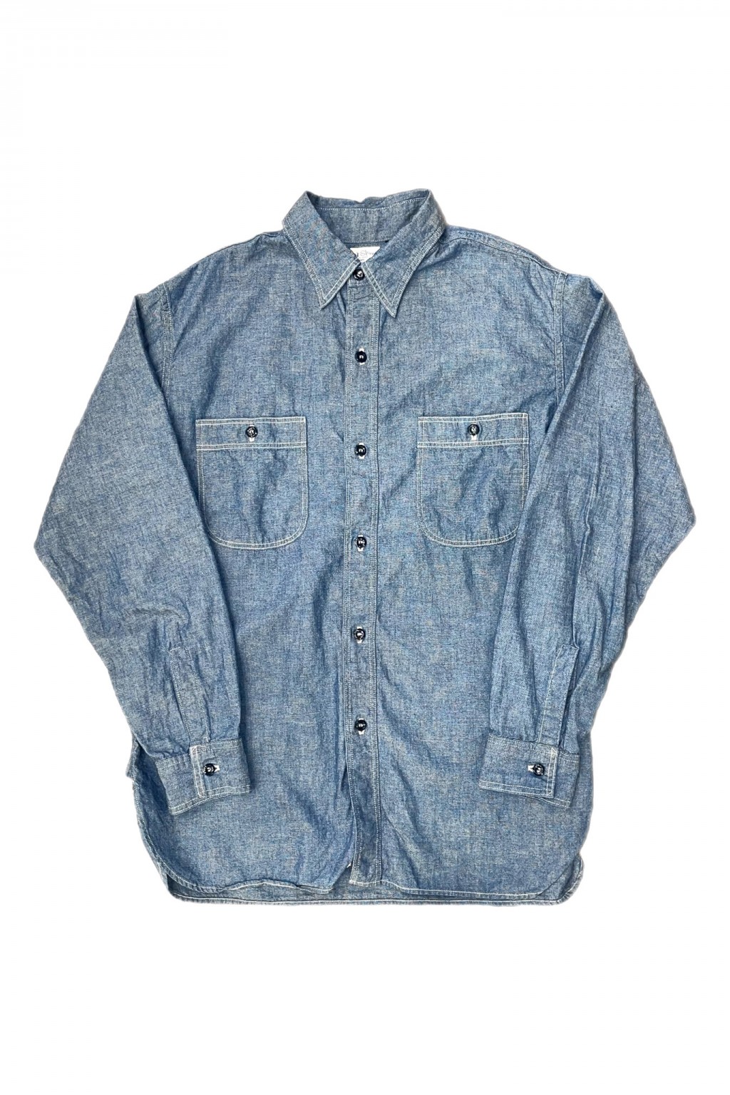 Orslow Relax Fit Work Shirt Chambray 84