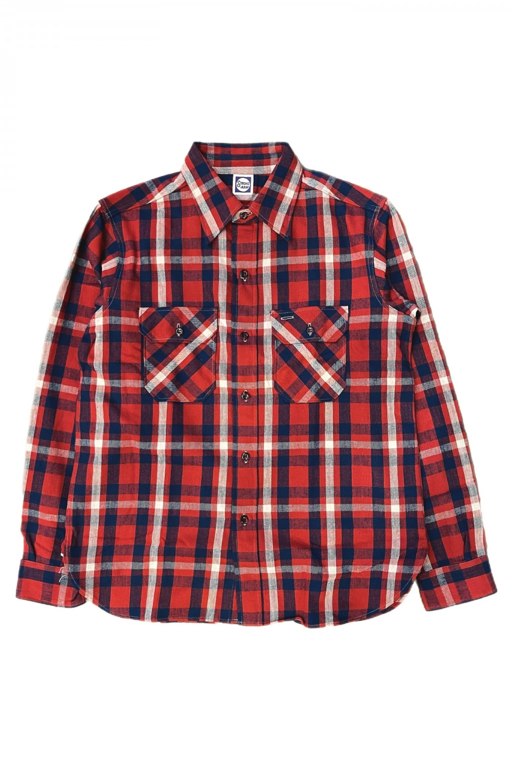 John Gluckow Modern Flannel Red/Navy