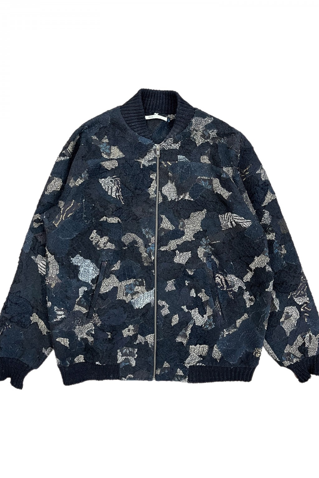 11.11 Giacca Jacket Charcoal Chindi Patchwork - Made in