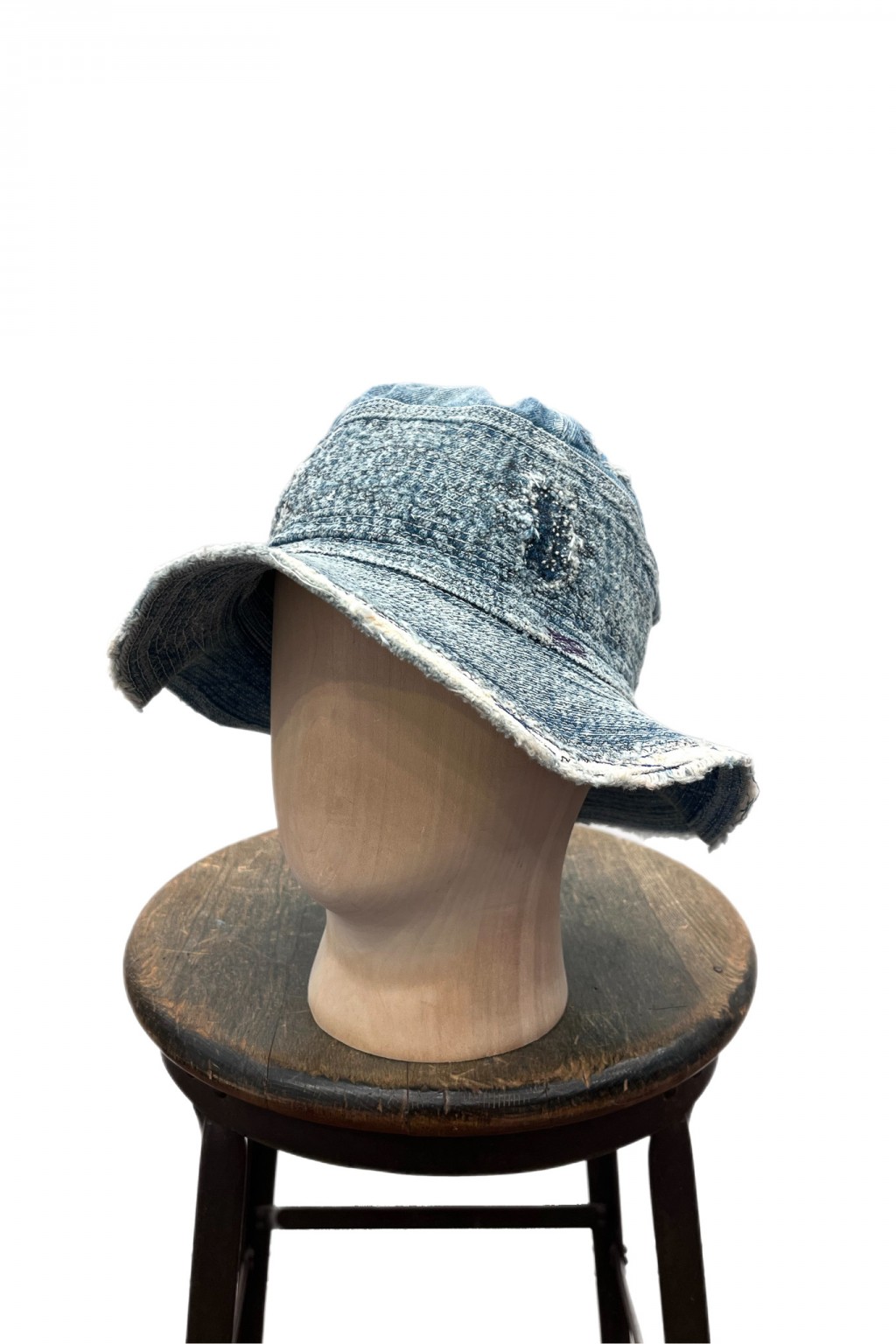 Kapital 11.5oz Denim THE OLD MAN AND THE SEA Hat (CRASH REMAKE) IDG