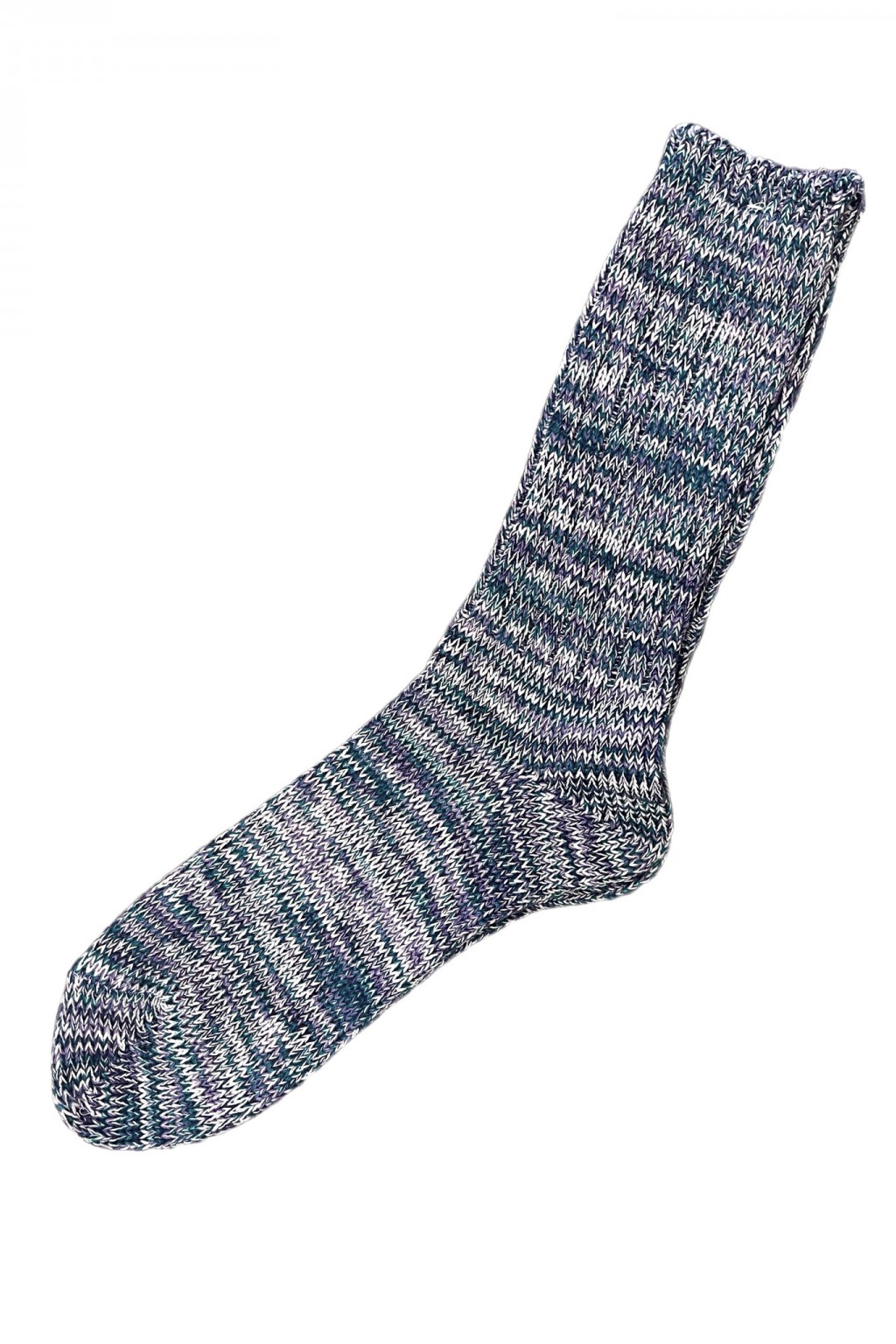 AnonymousIsm 5 Color Mix Crew Sock Purple