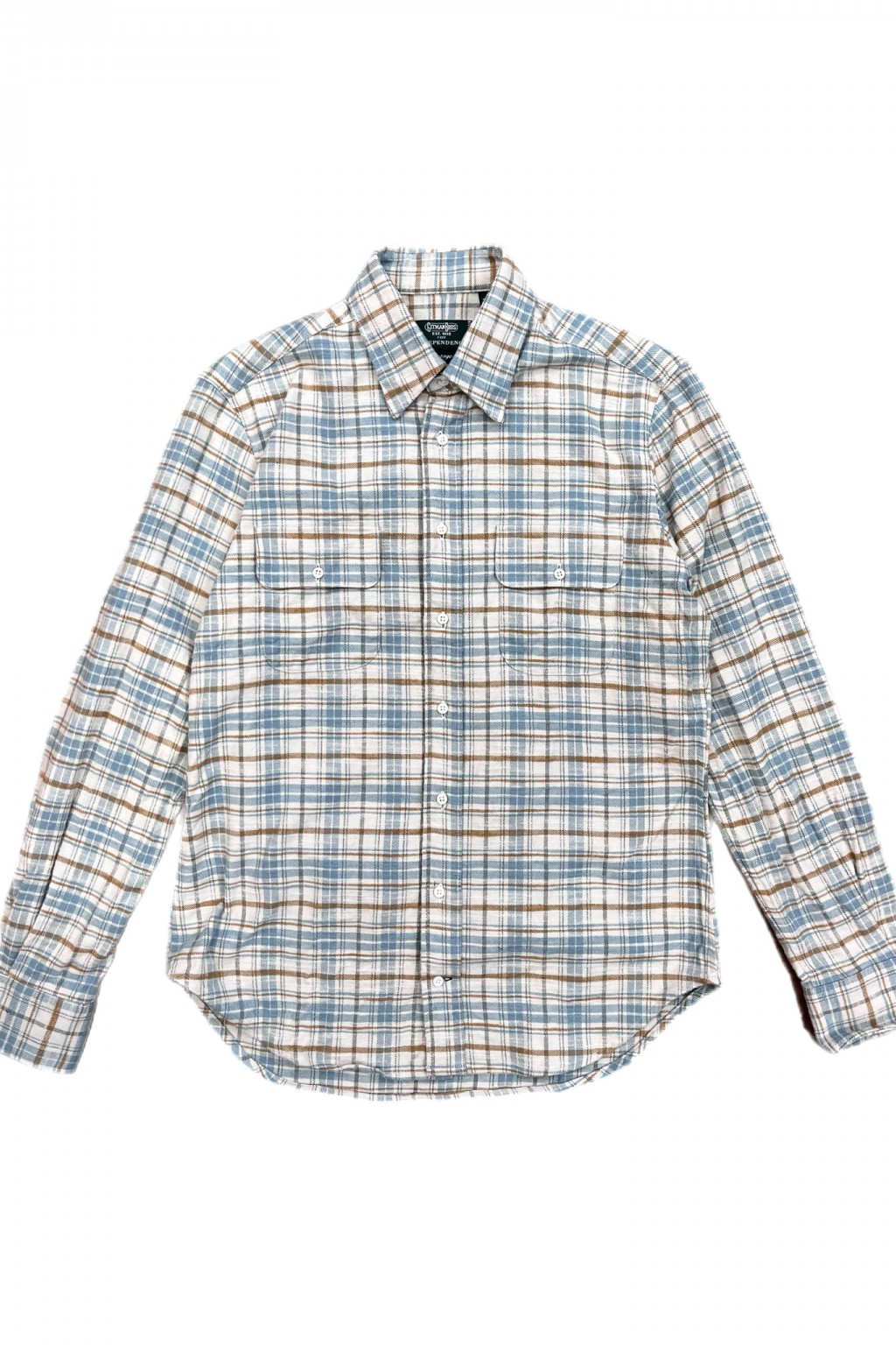 Gitman Bros. Vintage Independence Work Shirt White Slubbed Twill Check