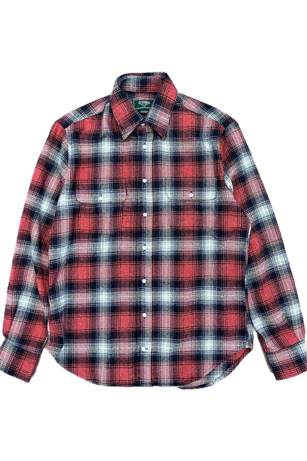 Gitman Bros. Vintage Independence Work Shirt Red Recycled Brushed Melange