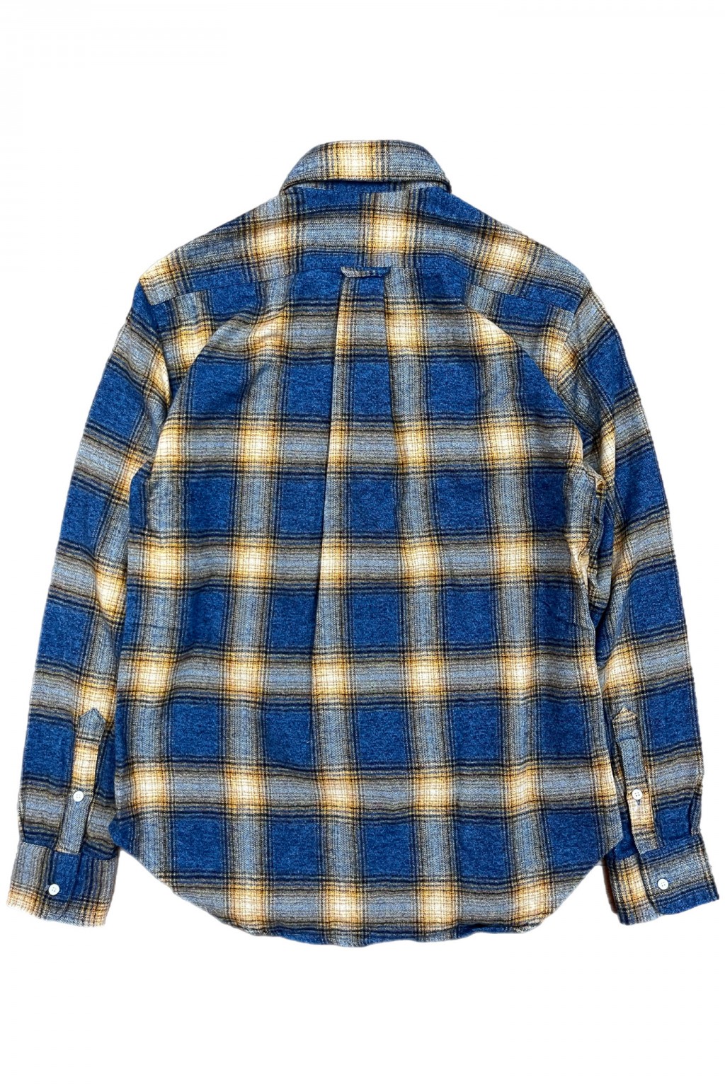 Gitman Bros. Vintage Independence Work Shirt Blue Double Sided Brushed Melange