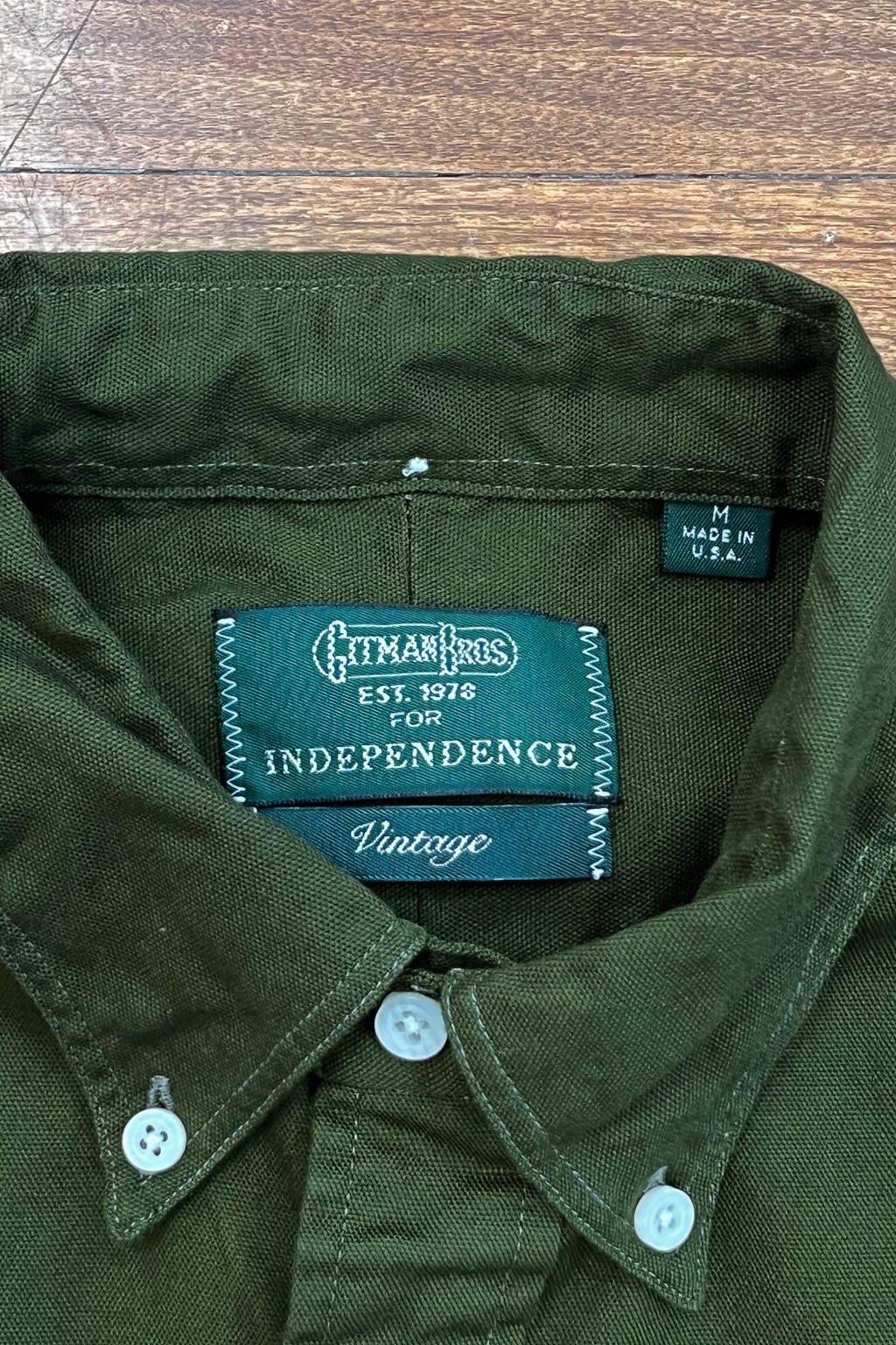 Gitman Bros. Vintage 1959 Independence Oxford Olive Overdye
