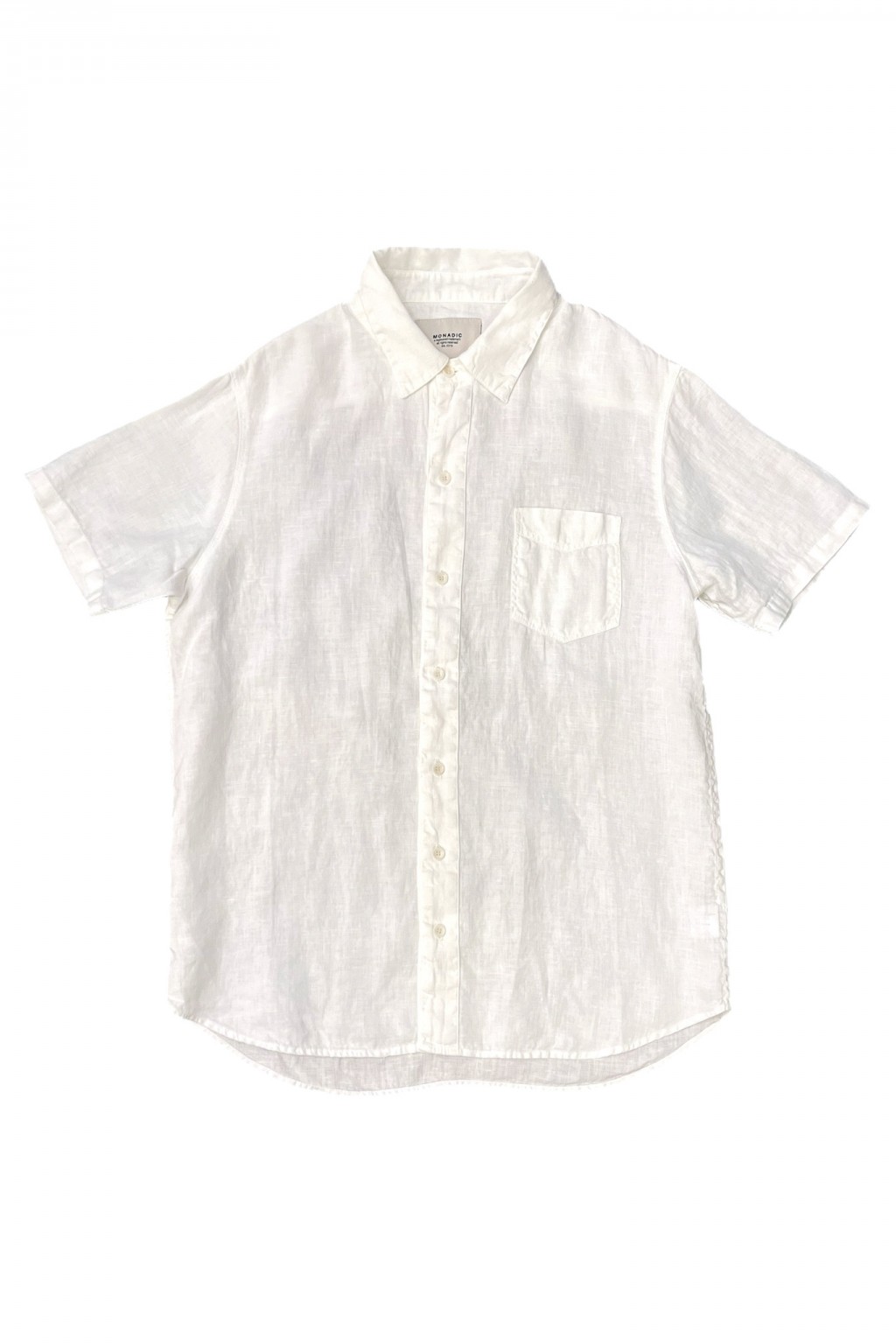 Monadic Fillmore SS Shirt White Linen
