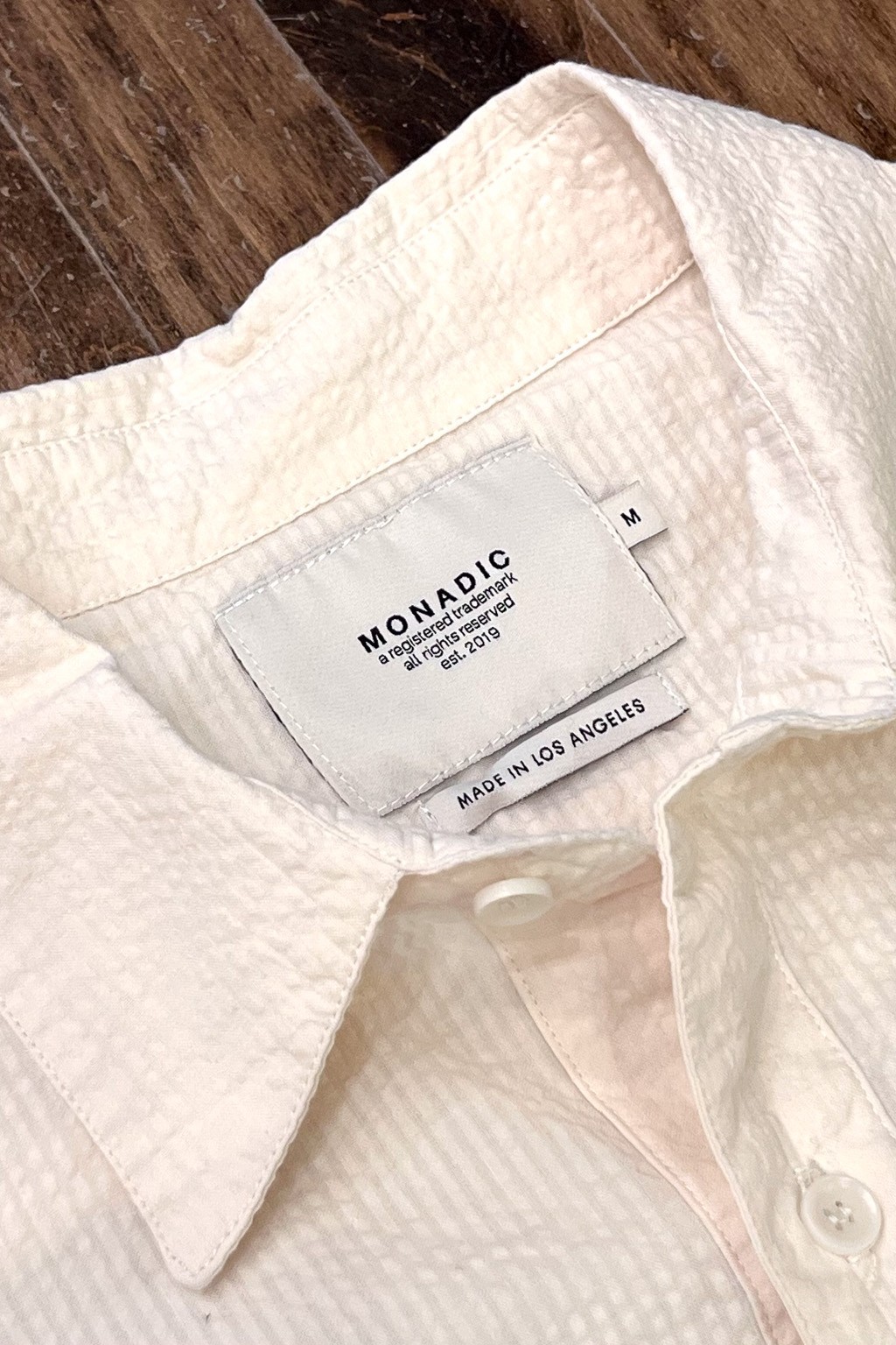 Monadic Aetna Shirt Bone Seersucker