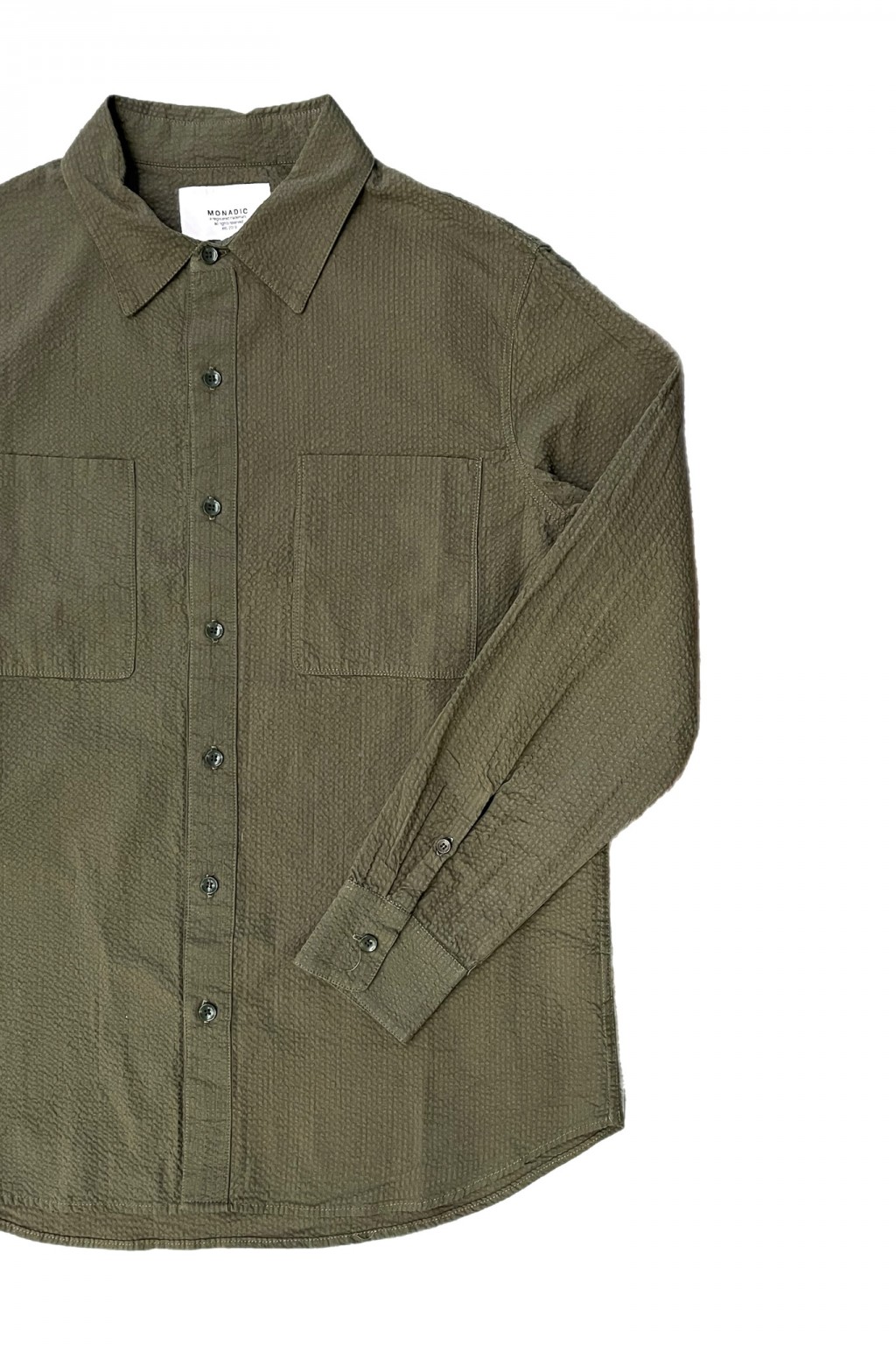 Monadic Aetna Shirt Drab Seersucker