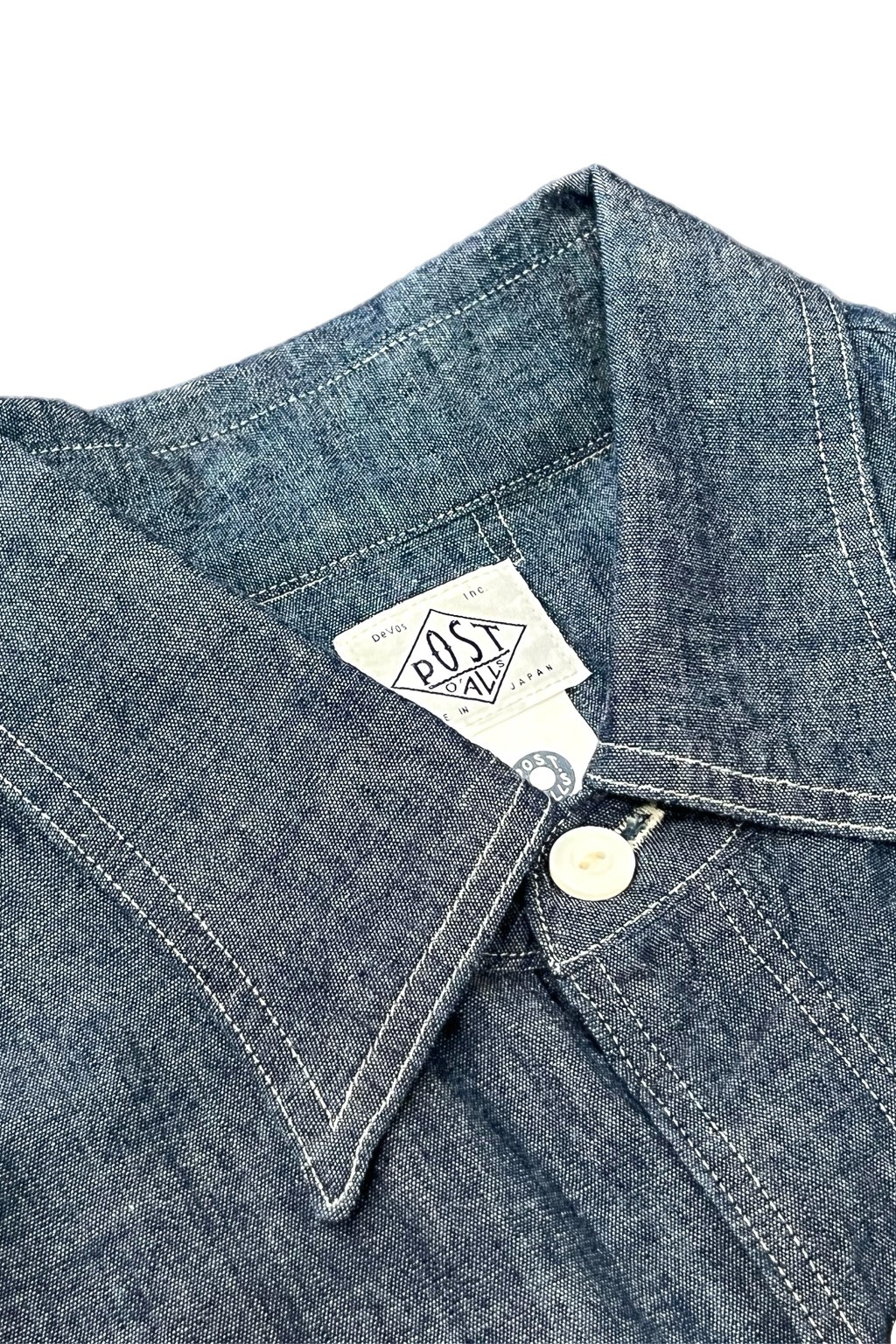 Post Overalls No. 6 Shirt S/S Classic Chambray - Made in