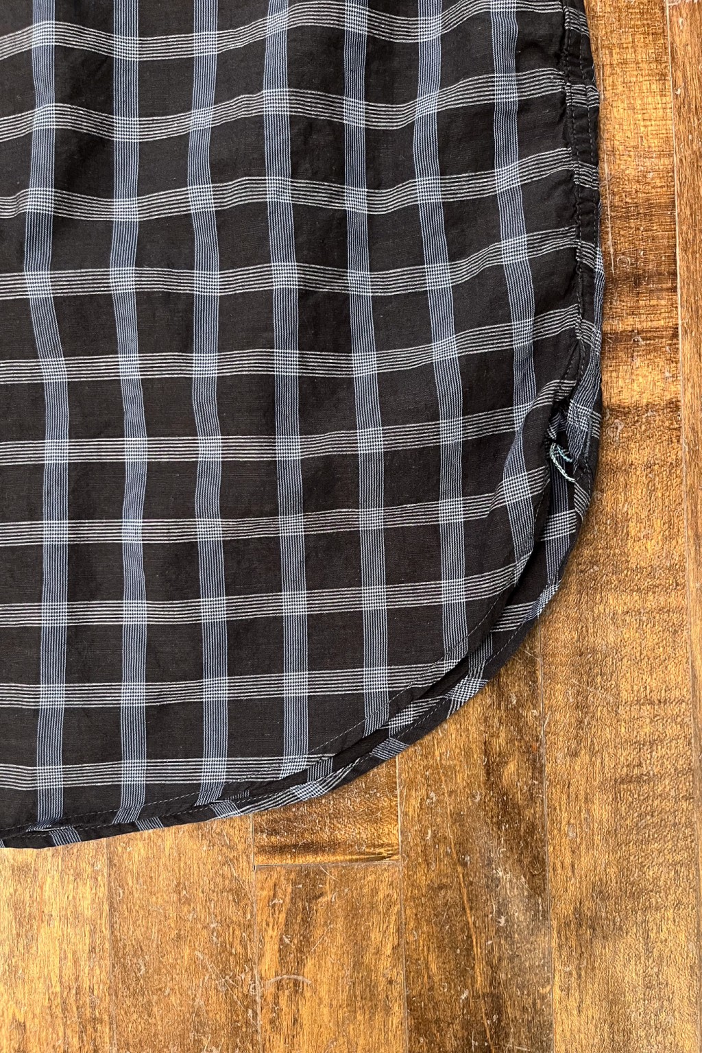 Post Overalls No. 6 Shirt S/S Grey Plaid Seersucker