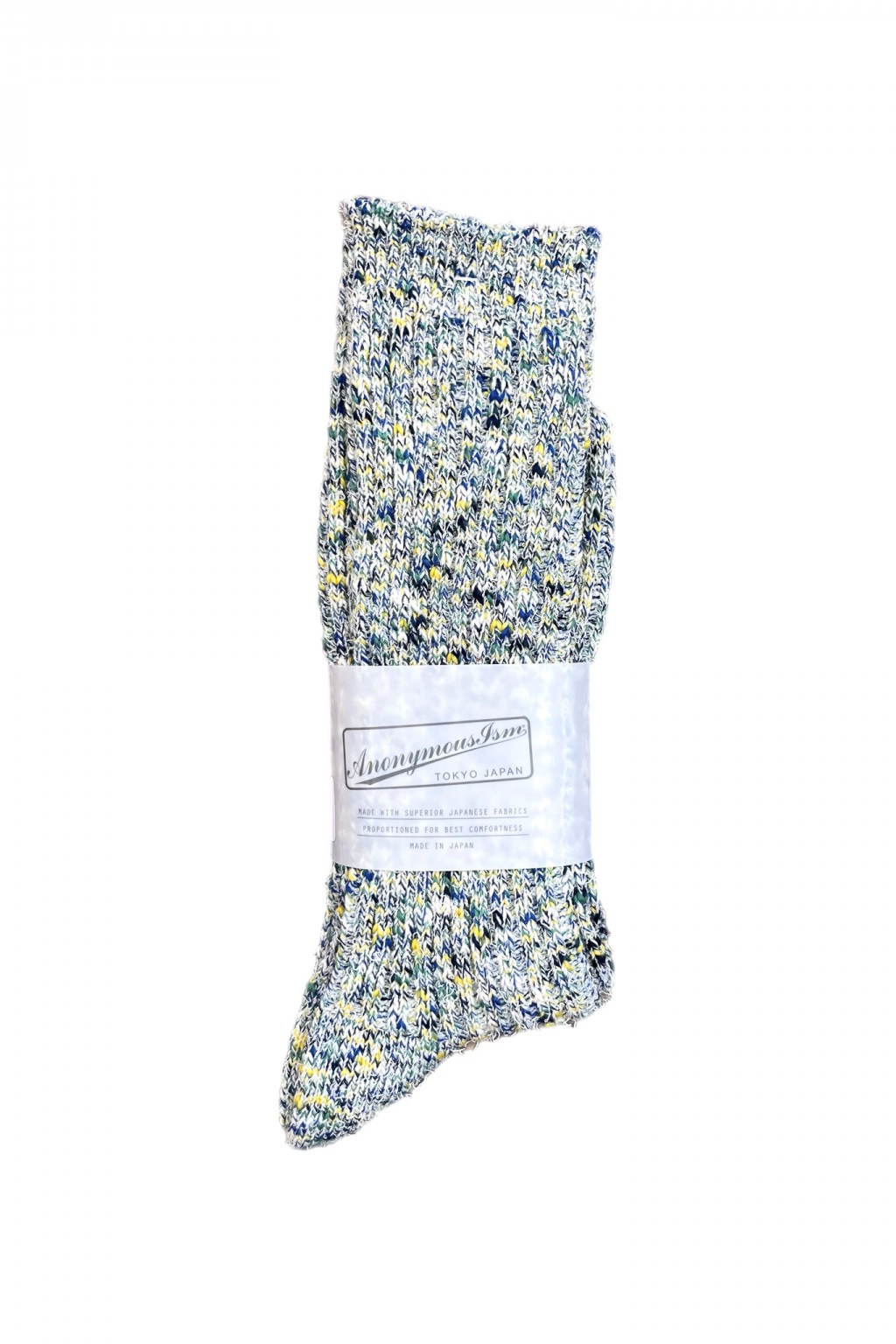 AnonymousIsm Homespun Art Yarn Crew Sock Indigo