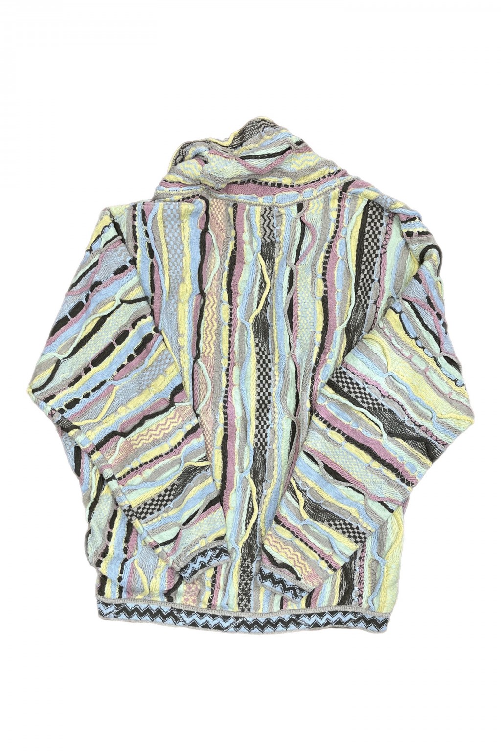 トップス COMOLI 7G cotton cardigan Kapital 7G Knit GAUDY Cardigan Yellow - Made in Japan | Knits