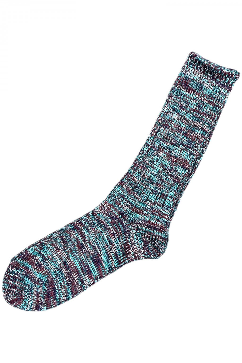 AnonymousIsm 5 Color Mix Crew Sock D. Violet