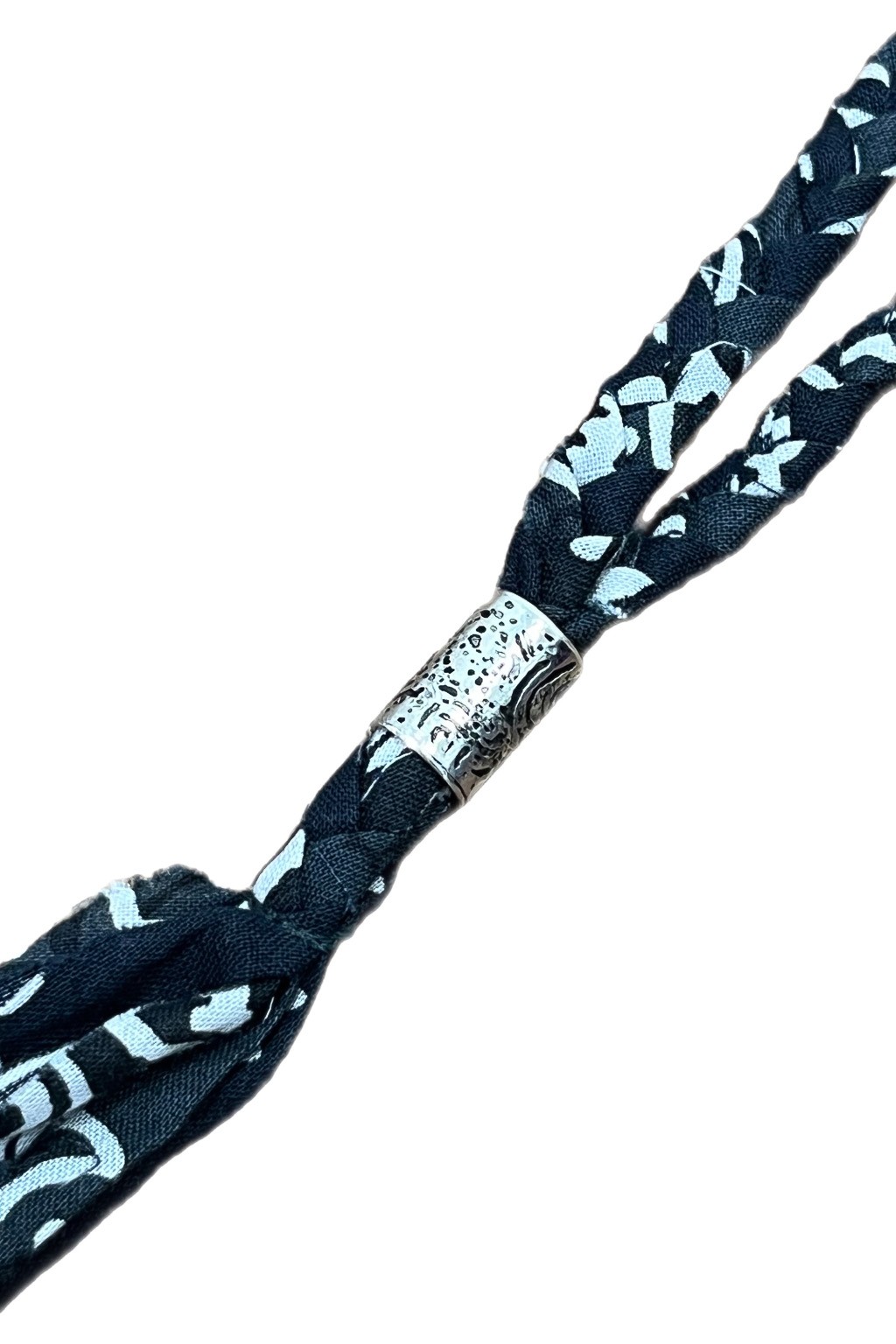 Kapital Bandana Fringe Necklace Black - Made in Japan