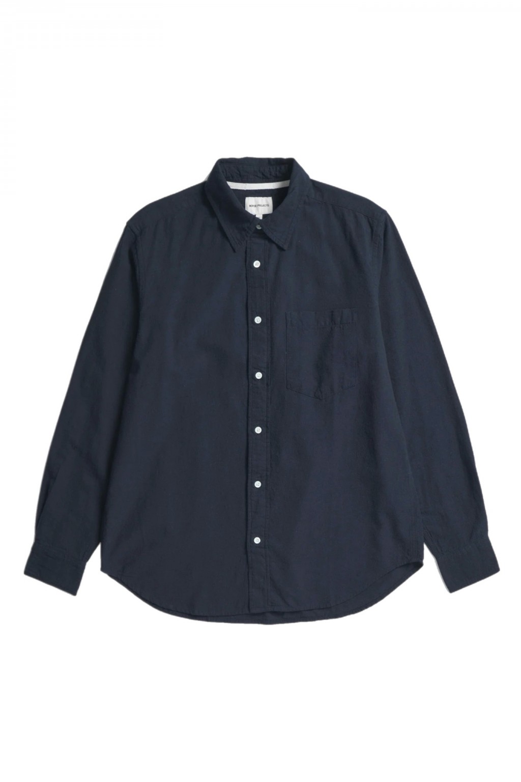 Norse Projects Algot Relaxed Cotton-Linen Shirt Dark Navy