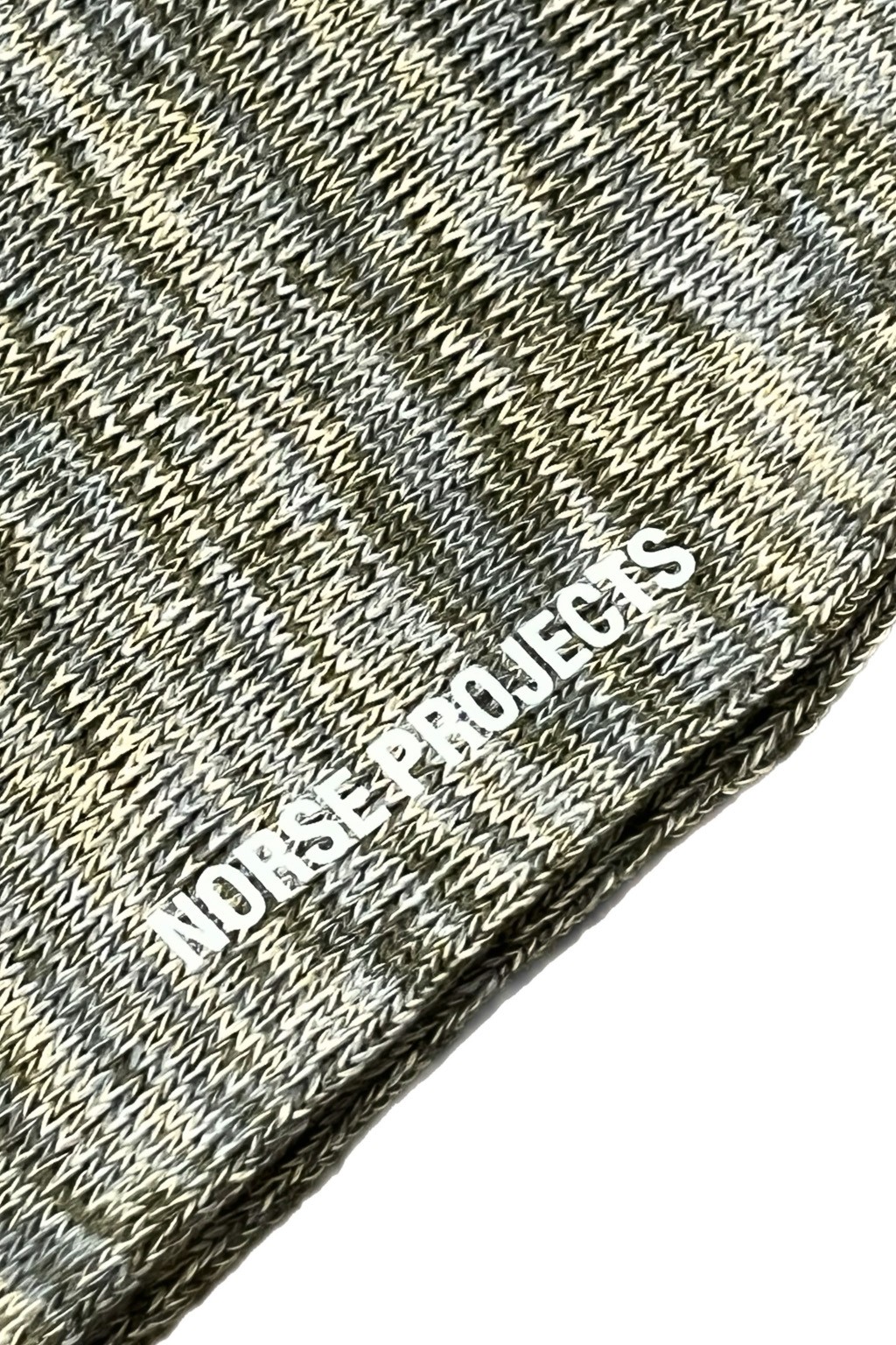 Norse Projects Bjarki Cotton Twist Sock Moss Green