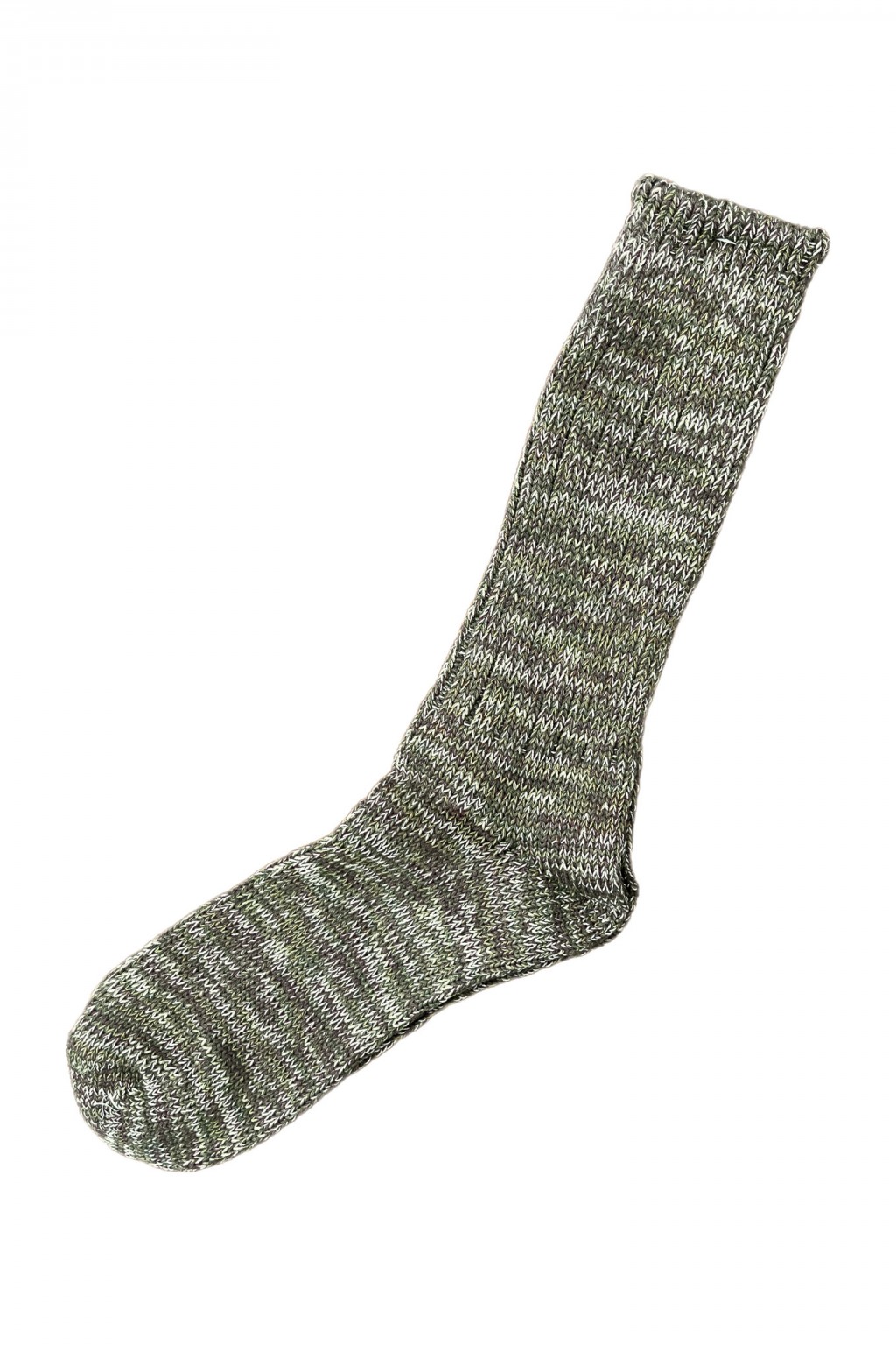 AnonymousIsm 5 Color Mix Crew Sock Olive
