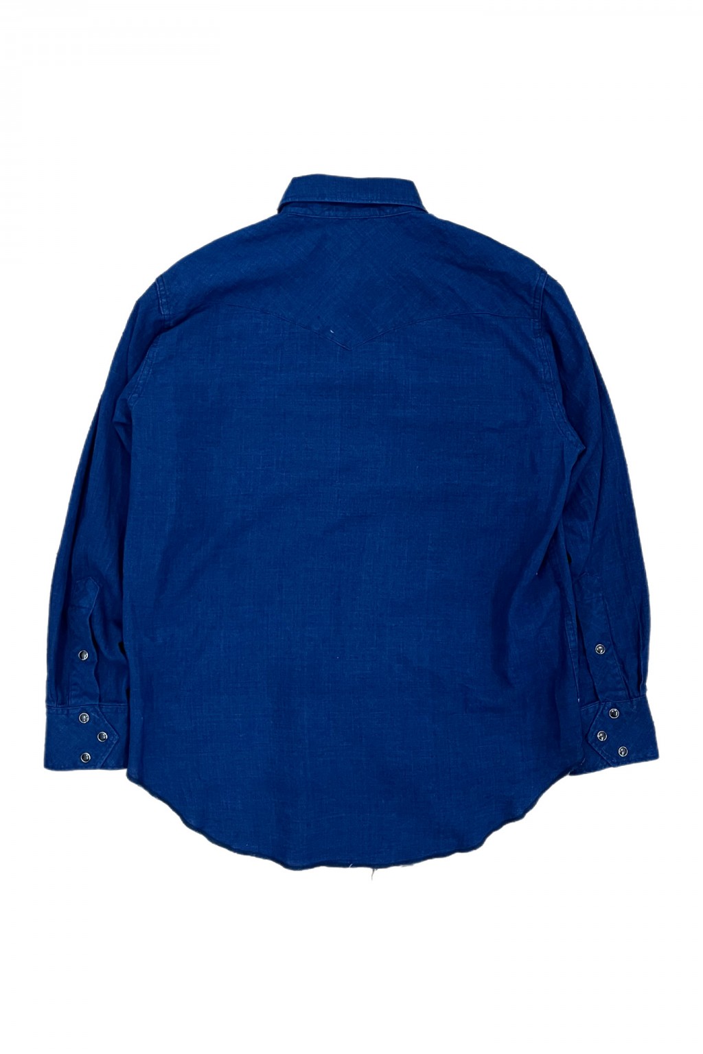 トップス ENGINEERED GARMENTS WESTERN SHIRT Engineered Garments Combo Western Shirt Navy Cotton Voile