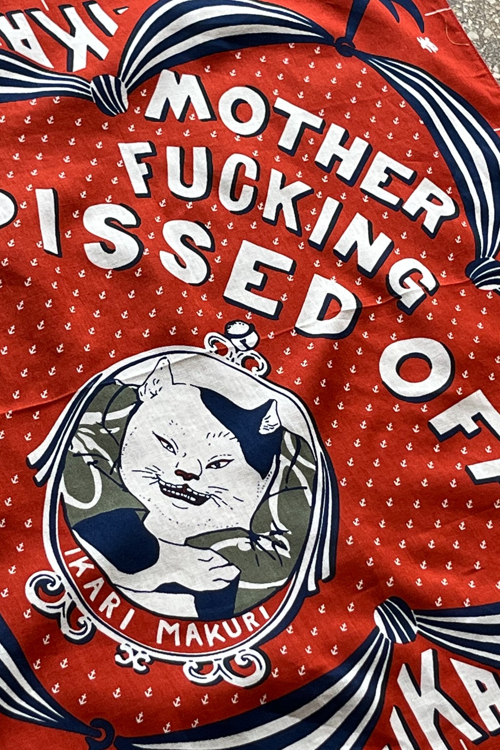 Kapital Color Bandana (IKARIMAKURI) Red