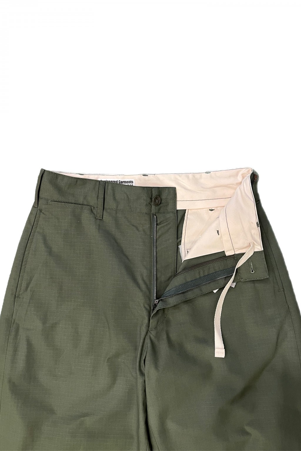 Engineered Garments Workaday Chino Pant Olive Cotton Ripstop