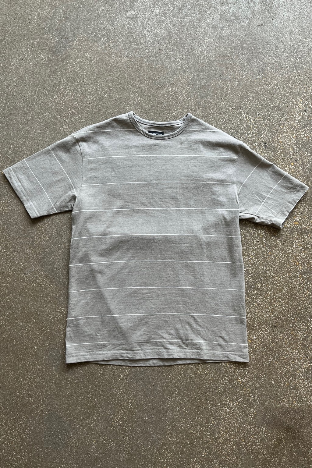 ARPENTEUR / グラフィックTシャツ Arpenteur Match T-Shirt Stone and Off White Fine Stripe - Made in