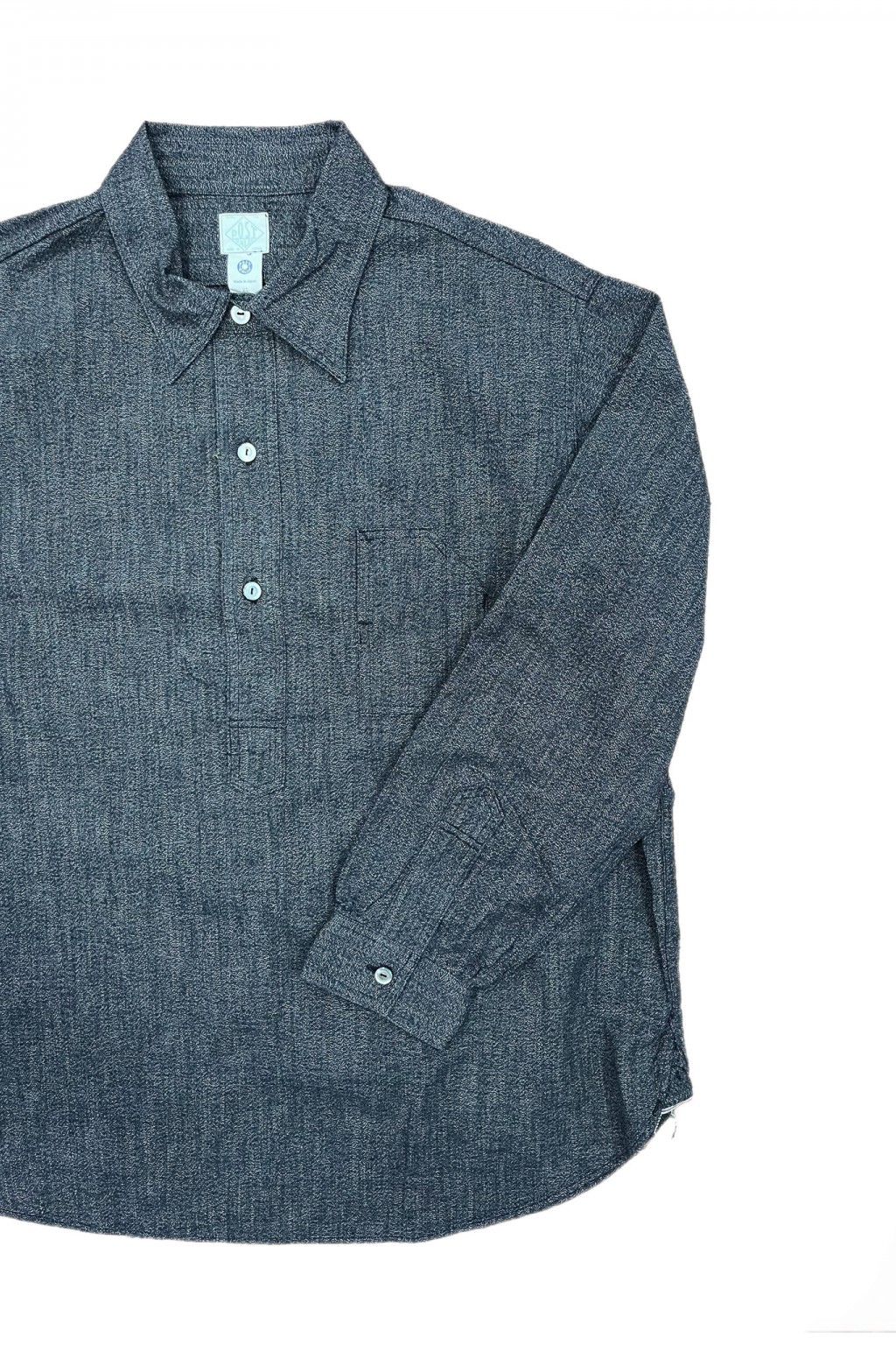 トップス post overalls E-Z CRUZ SHIRT R 2214R E-Z cruz Shirt R CC1 : crepe combo navy – POST OʼALLS