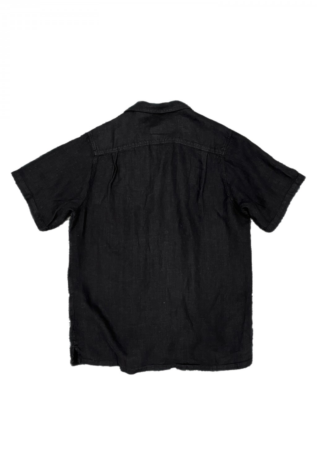 Bather Linen Camp Shirt Black