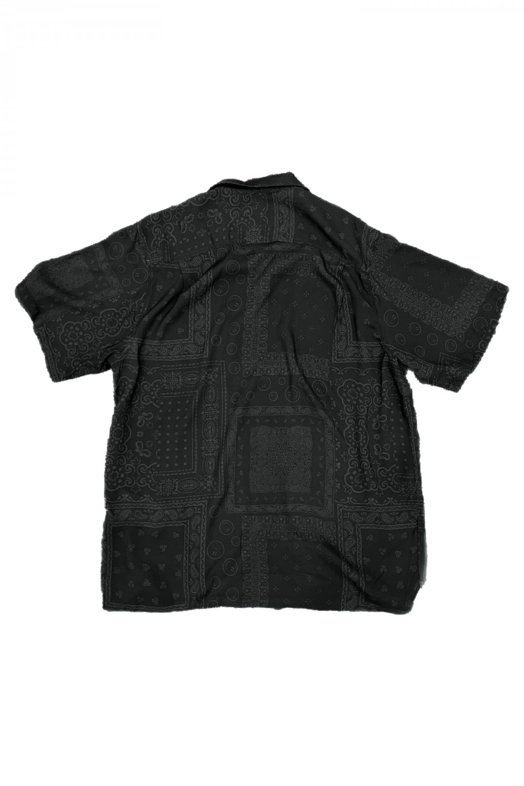 Bather Bandana Camp Shirt Black Tonal