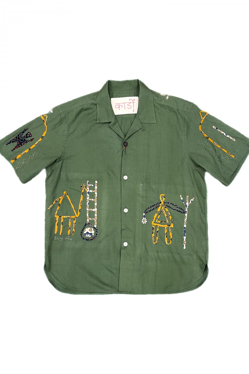 Kardo Ronen Camp Shirt Matcha Rabari