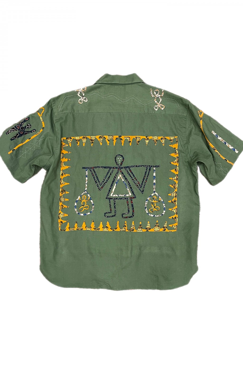 Kardo Ronen Camp Shirt Matcha Rabari