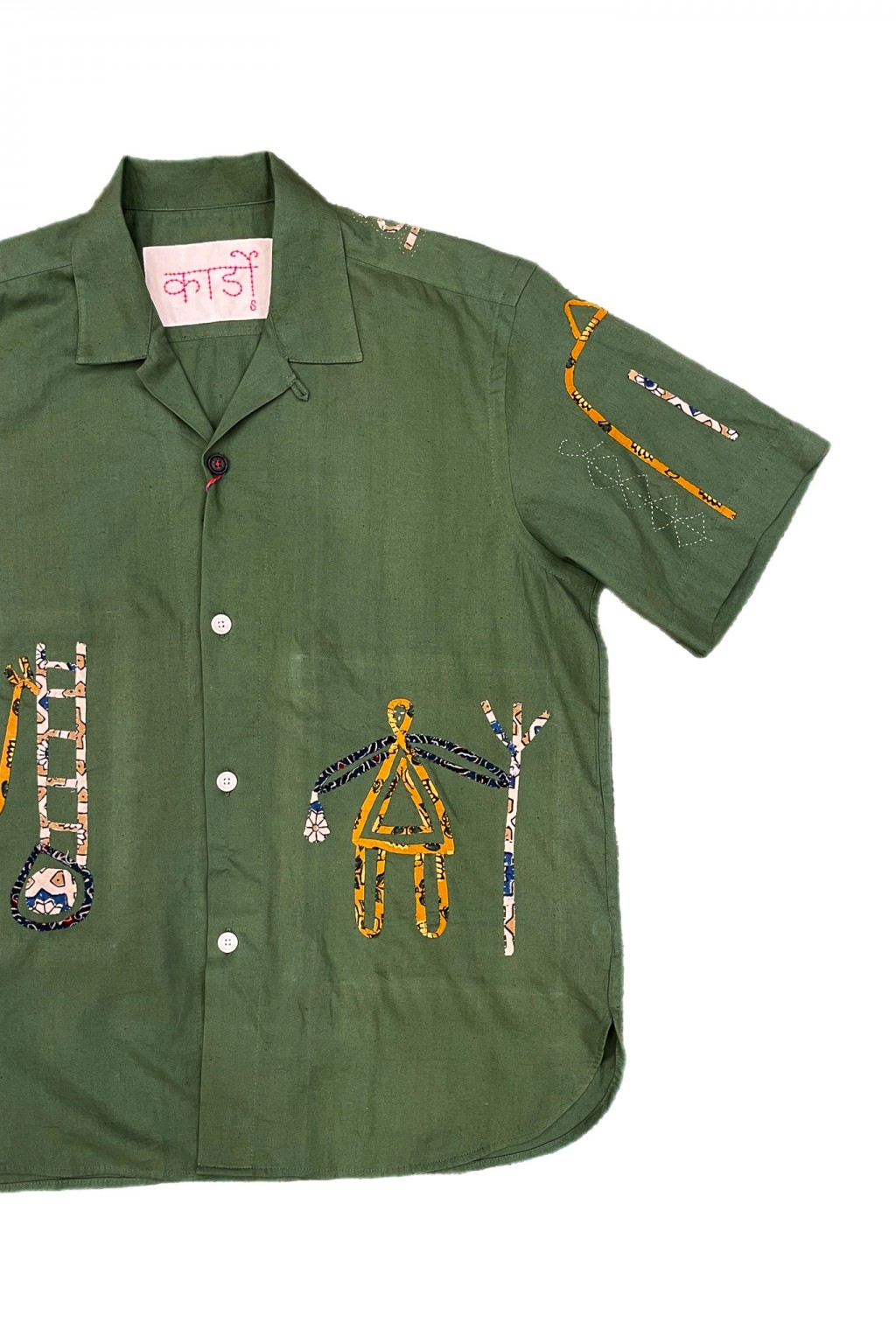 Kardo Ronen Camp Shirt Matcha Rabari