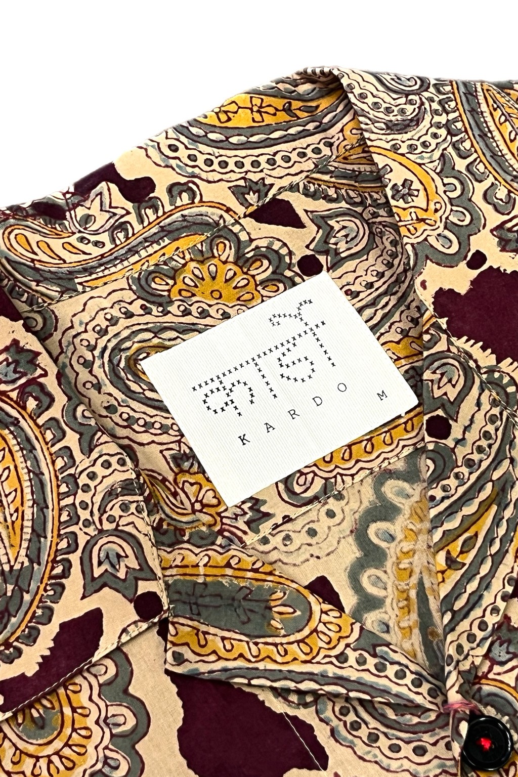 Kardo Ronen Camp Shirt Paisley Block Print