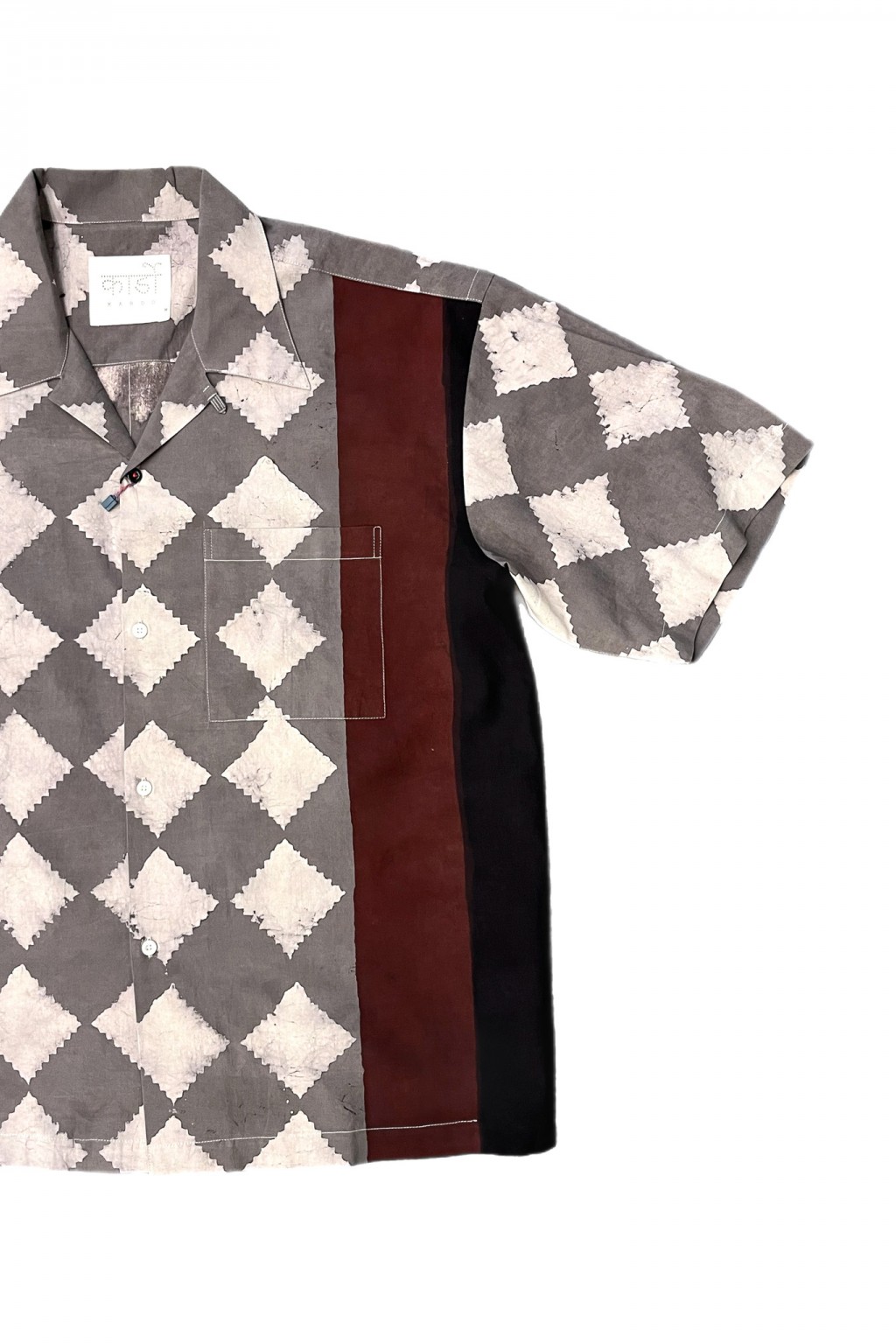 Kardo Rohit Camp Shirt Diamond Block Print