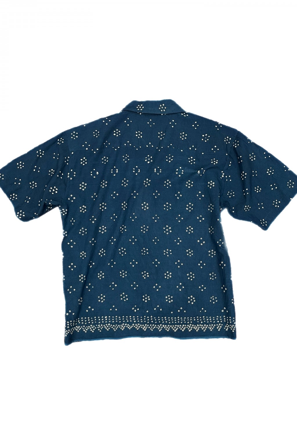 Kardo Rohit Camp Shirt Bandhani Indigo