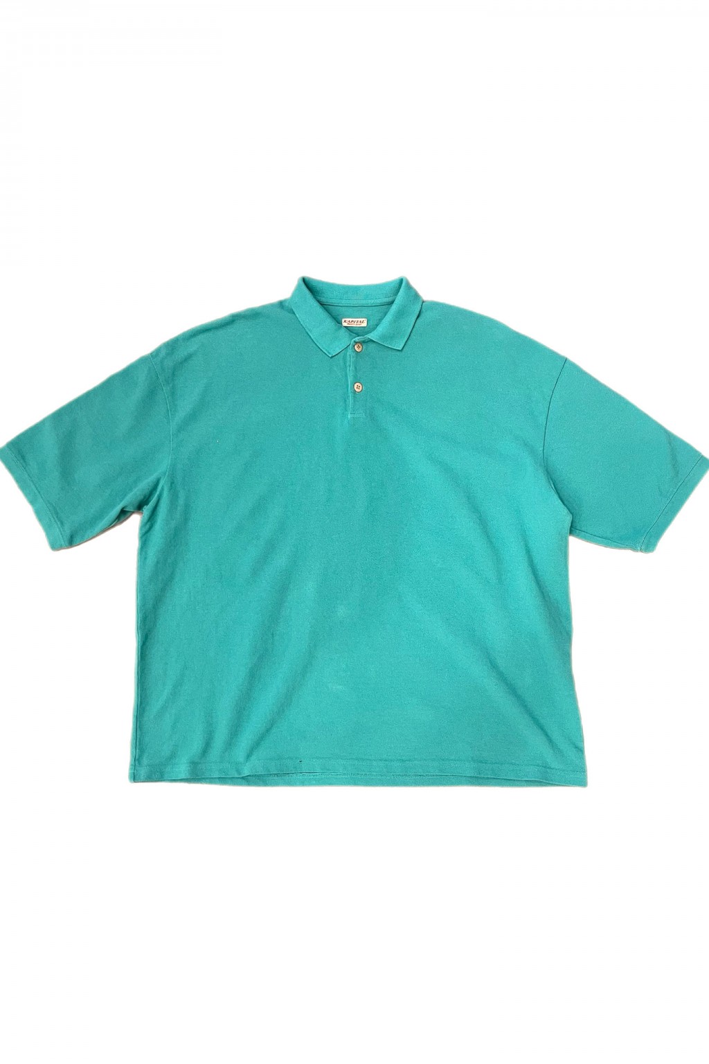 Kapital Pique BOX Polo Shirt Turquoise