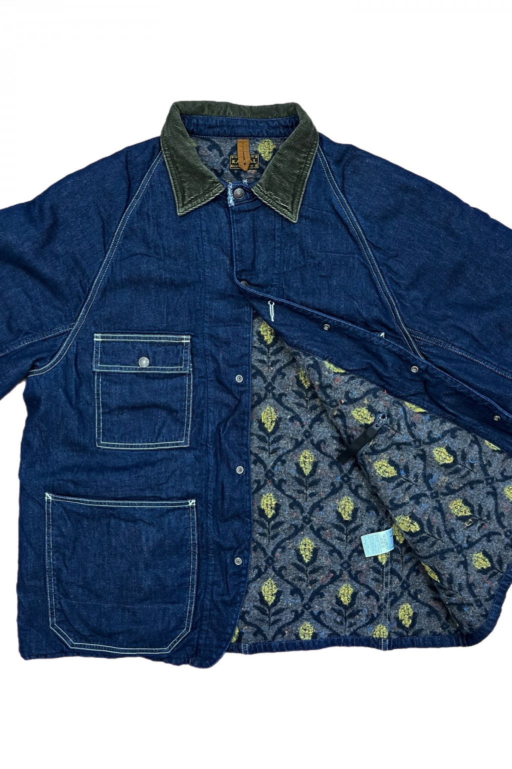 Kapital 8oz Denim Lining CACTUS Coverall (Arabesque) IDG - Made in