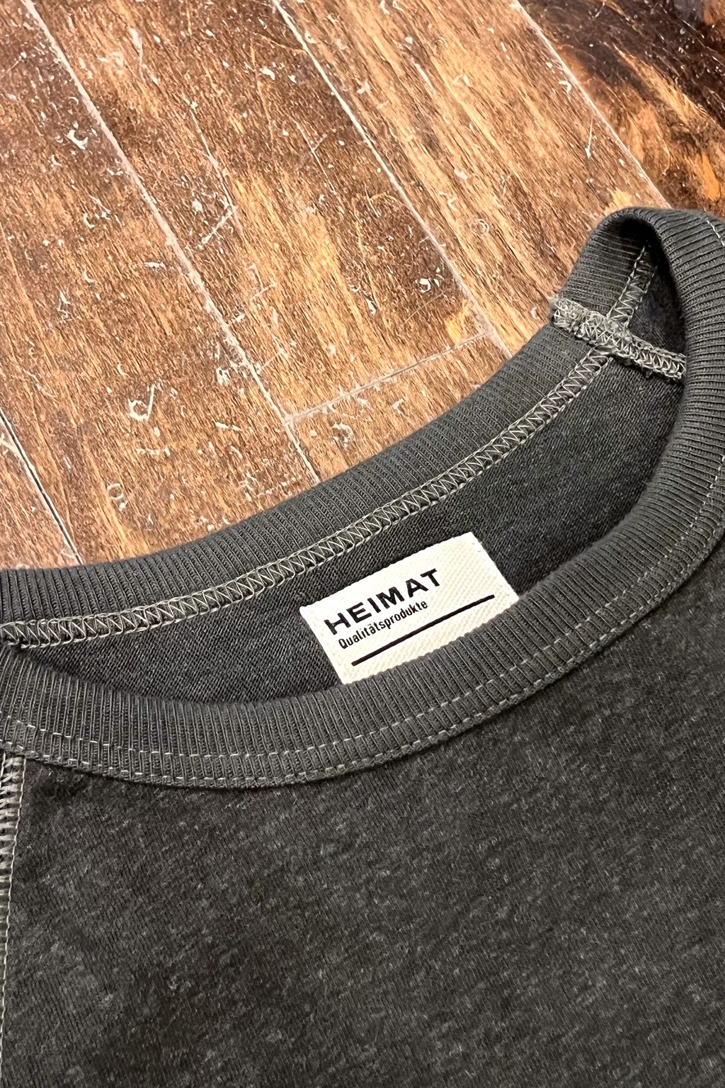Heimat Cotton-Hemp Raglan T-Shirt Military Green
