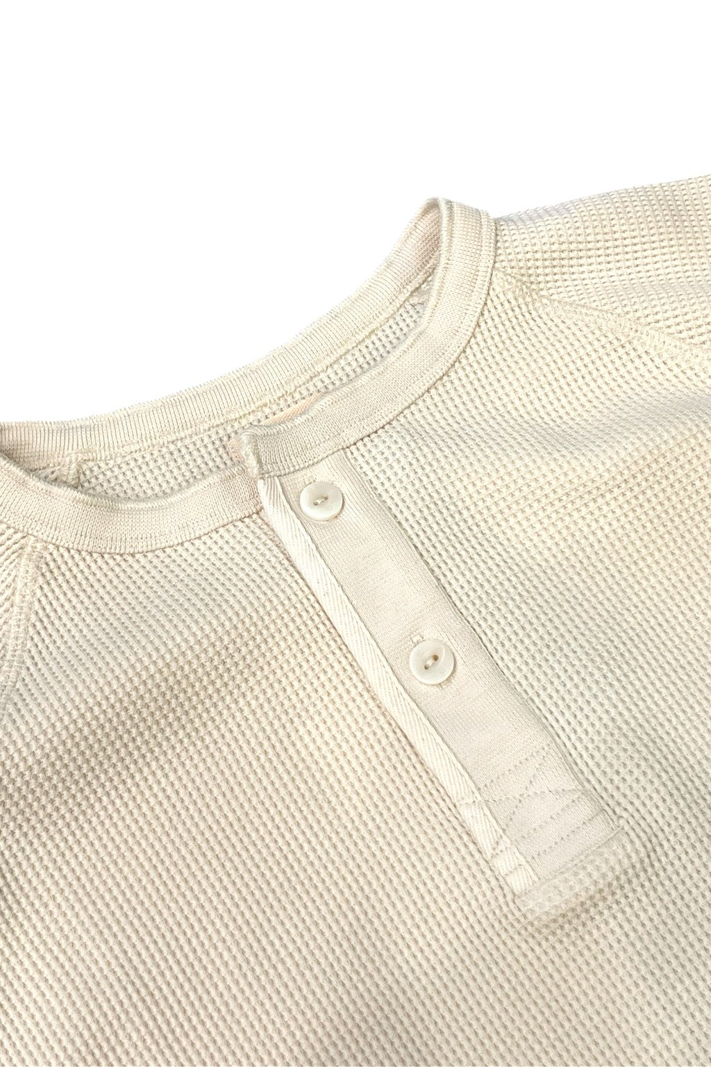 Heimat Cotton Waffle Henley Seashell
