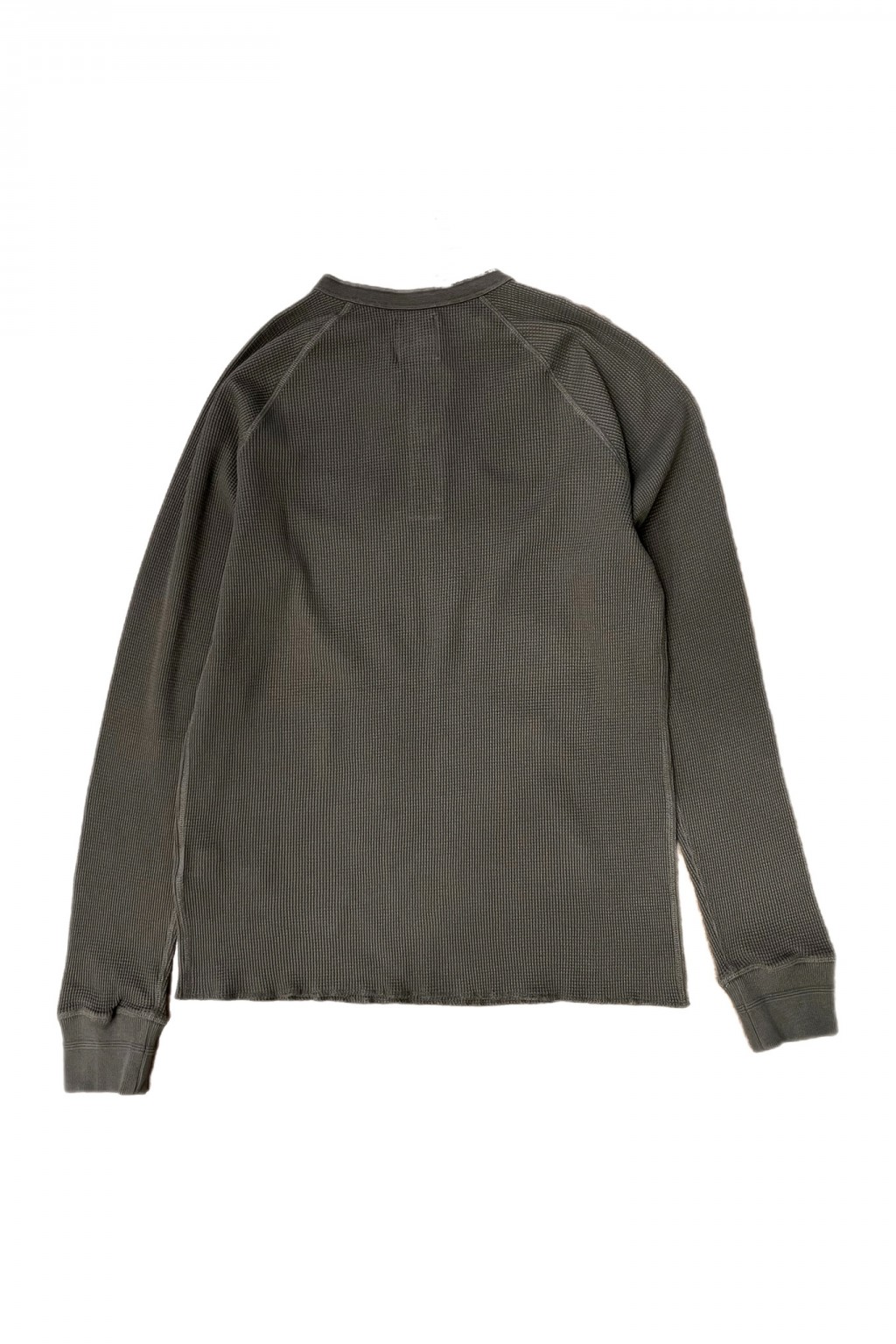 Heimat Cotton Waffle Henley Military Green