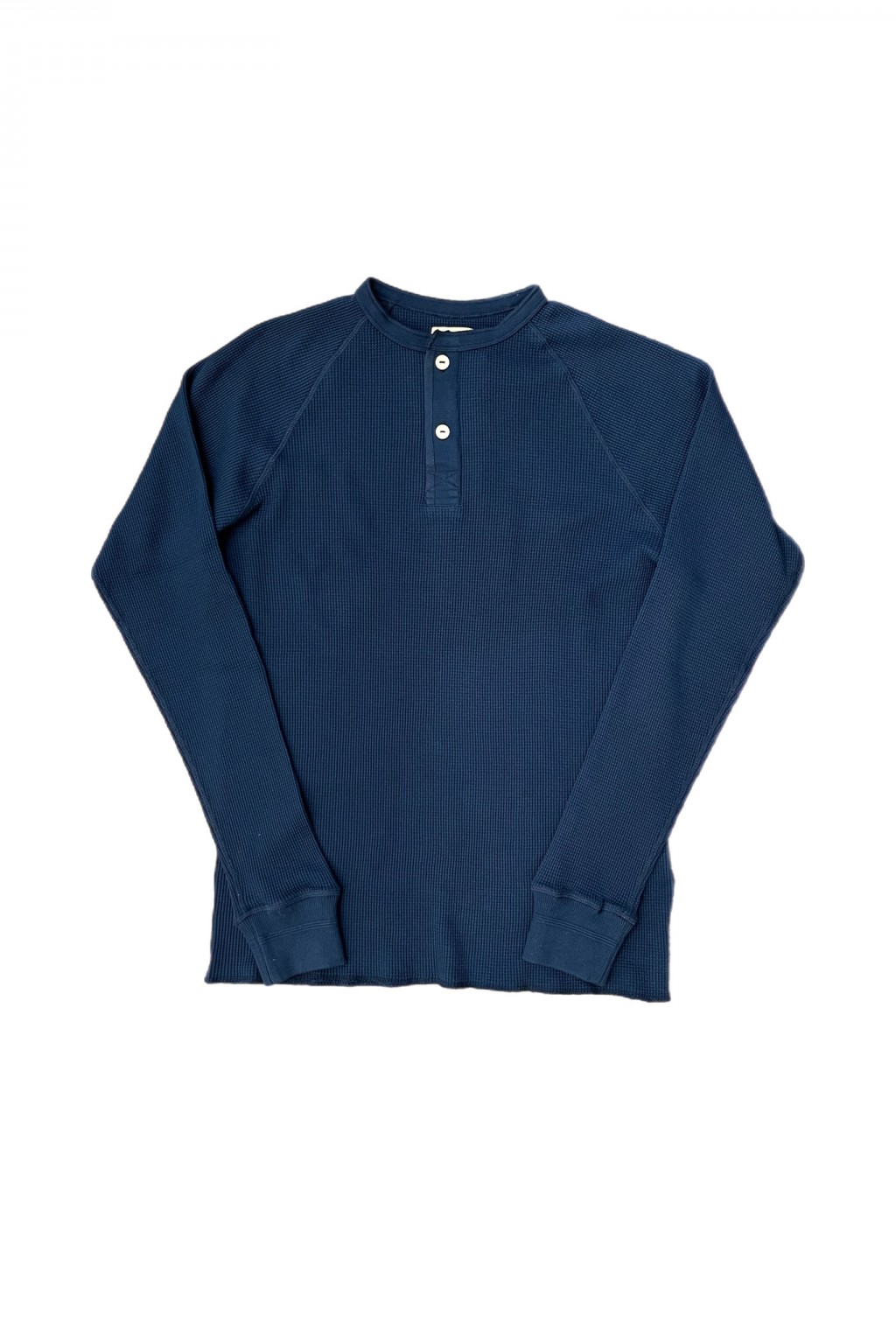 Heimat Cotton Waffle Henley Ink