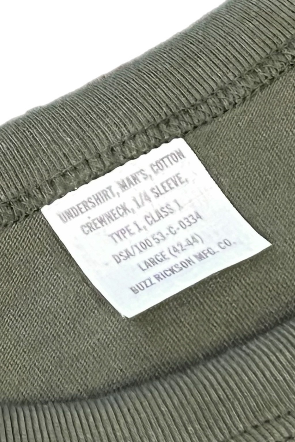 Buzz Rickson's US Government Issue Tee Olive