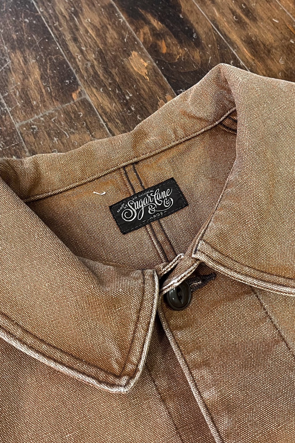 Sugar Cane French Work Jacket Brown Duck