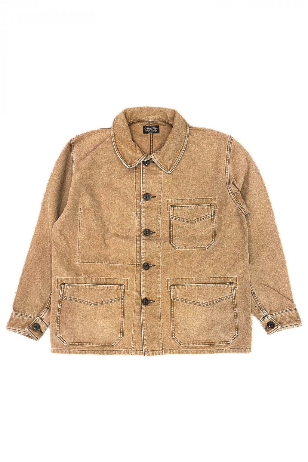 Sugar Cane French Work Jacket Brown Duck